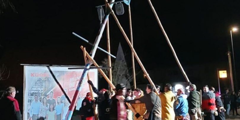 heimatzeit_2023 Narrenbaumstellen auf a.tv in der Sendung Heimatzeit