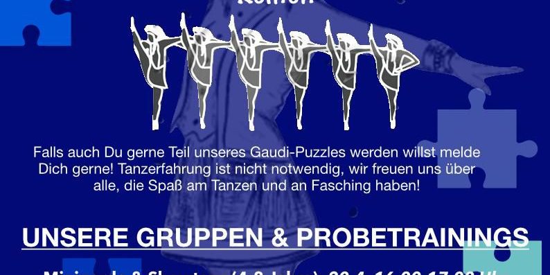 Probetraining Probetraining für alle Gruppen Minis am 20.4., Kids am 21.4., Jugend am 18.4., Große am 17.4., OGD am 18.4.